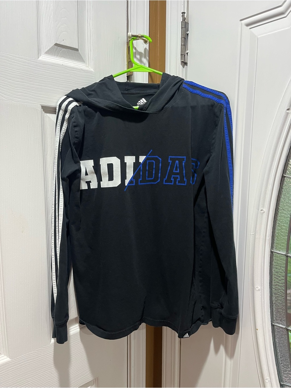 adidas Black Tee with White Logo